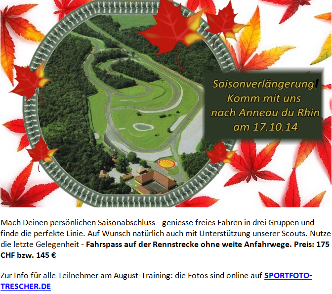 Newsletter Promax vom 12.09.14